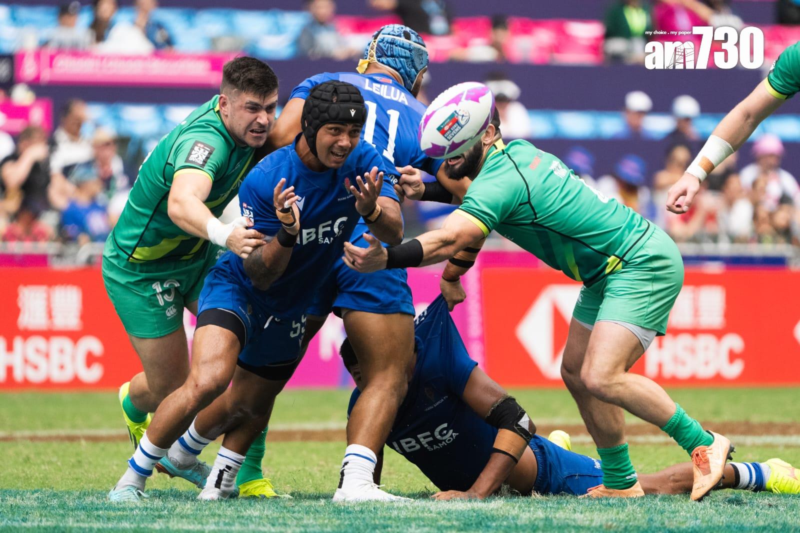 香港國際七人欖球賽2024 ,今屆或是最後一屆在香港大球場舉行,氣氛熱烈(林靄怡攝)