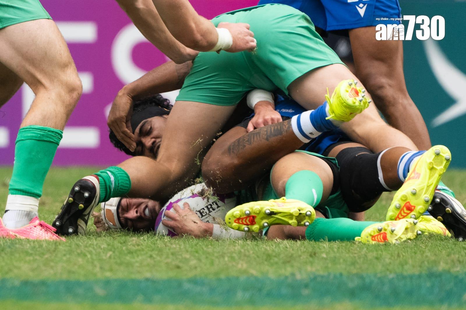 香港國際七人欖球賽2024 ,今屆或是最後一屆在香港大球場舉行,氣氛熱烈(林靄怡攝)