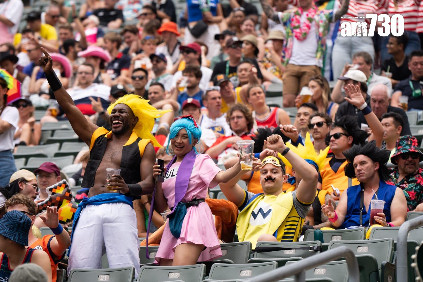 香港國際七人欖球賽2024 ,氣氛熱烈(林靄怡攝)