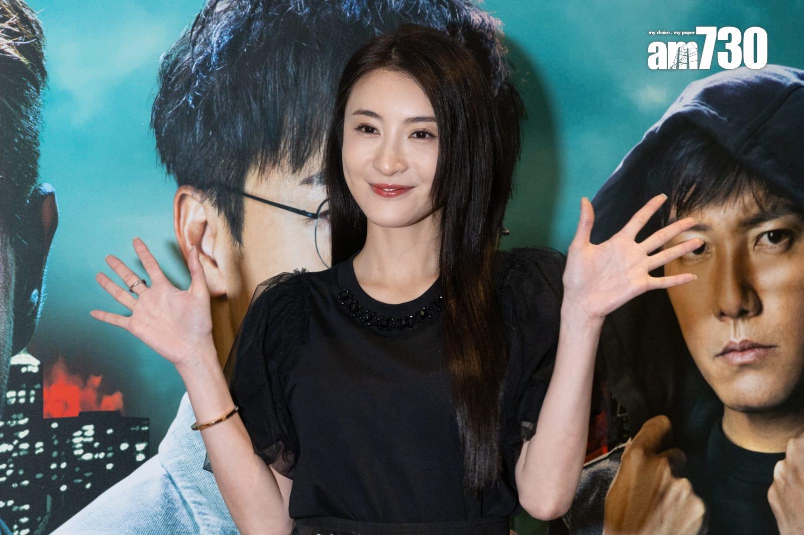 林夏薇開心《逆天奇案2》收視好。(蘇文傑攝)