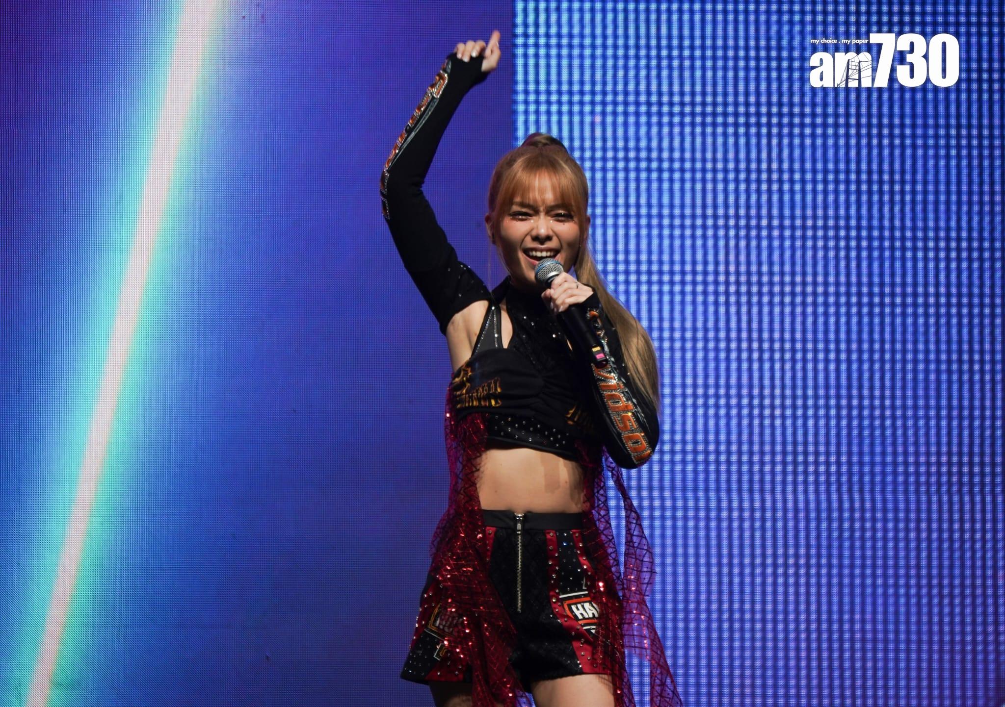 5G在《P1X3L 5G On Stage!》首唱新歌《Diamond Heart》。(林靄怡攝)