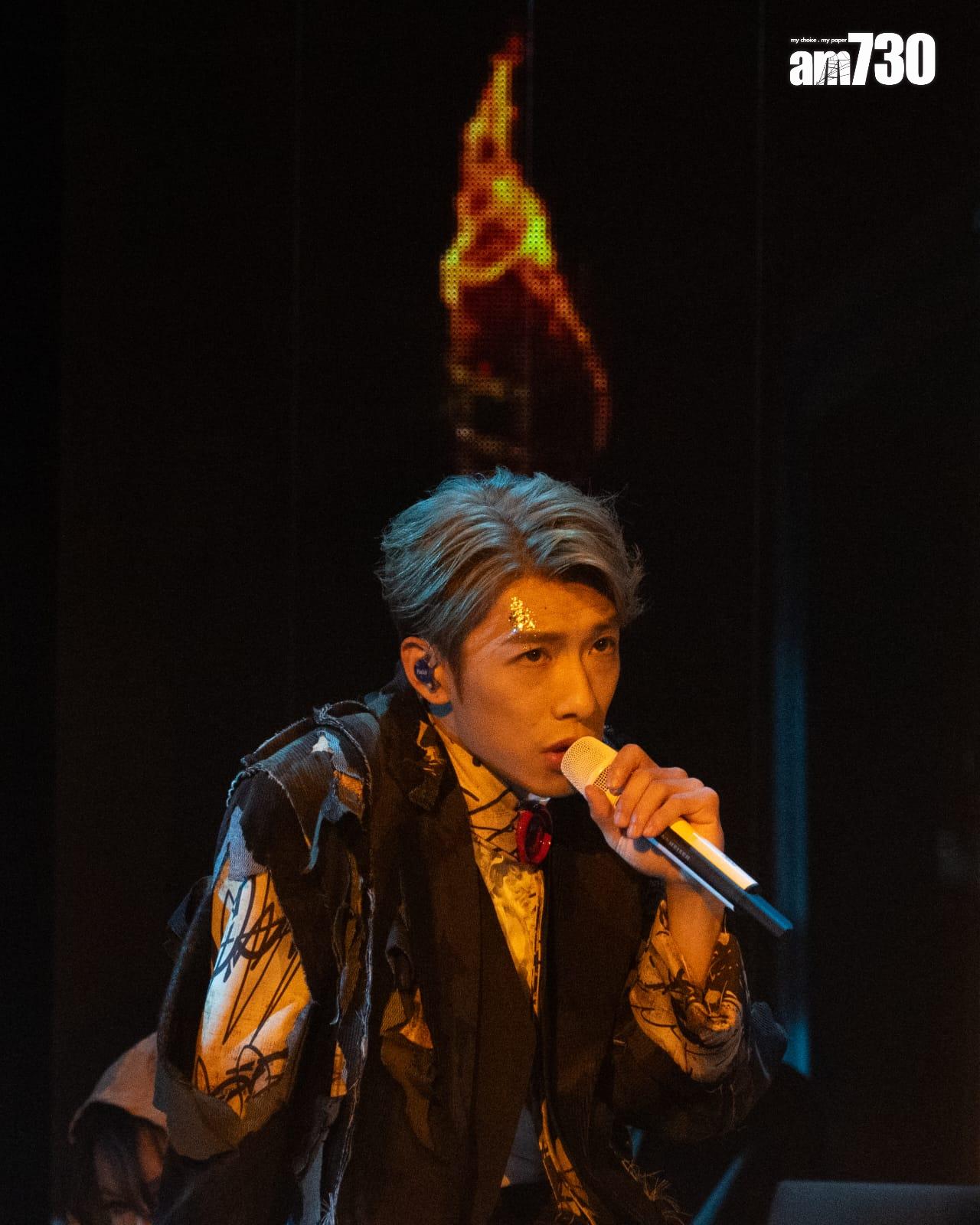 洪嘉豪首個紅館演唱會《洪嘉豪Kaho Live 2024》。(林靄怡攝)