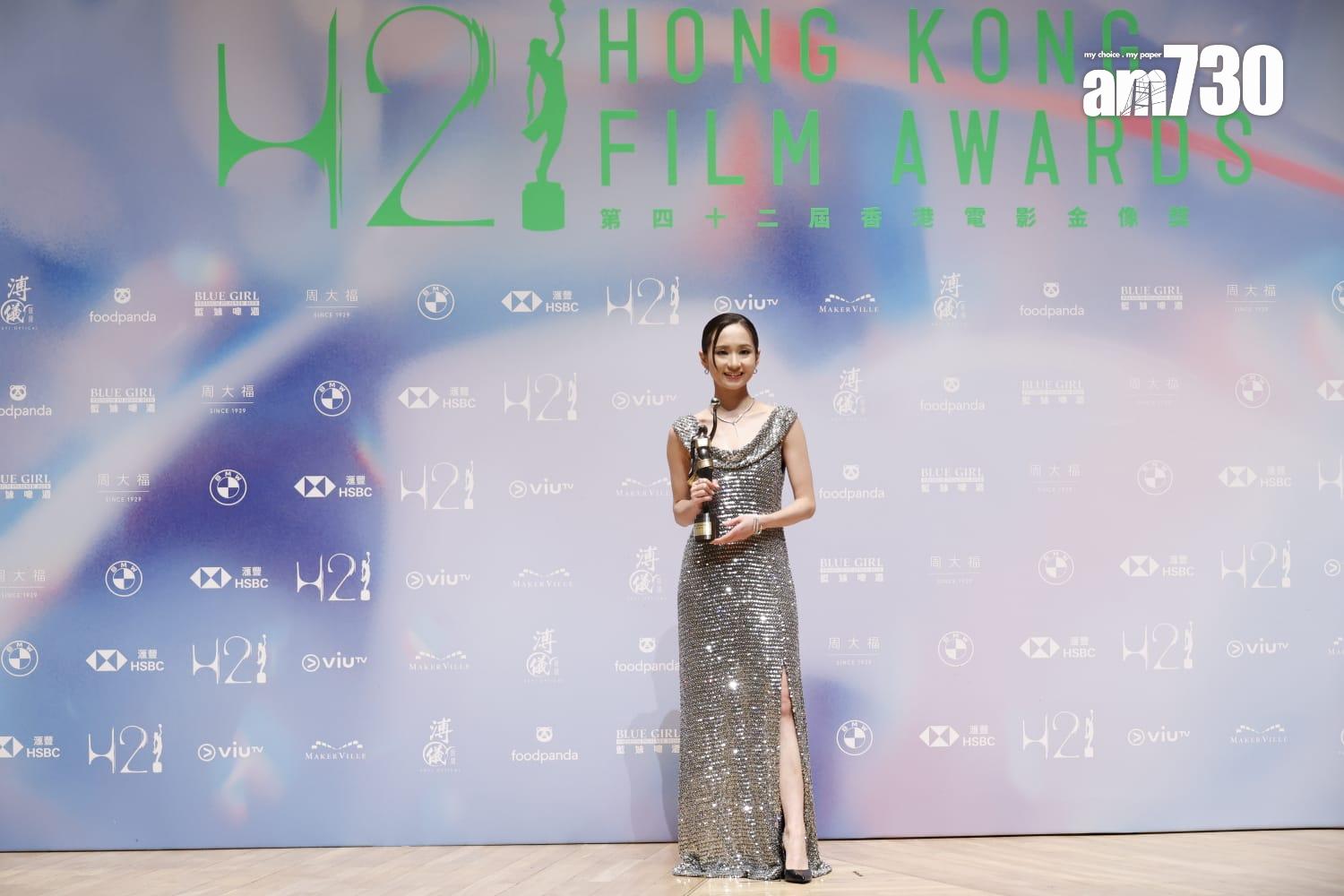 金像獎2024|梁雍婷憑《白日之下》奪最佳女配角。(林俊源攝)