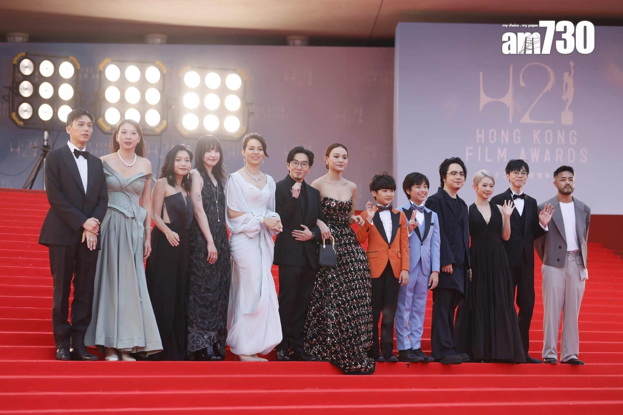 金像獎2024|《第42屆香港電影金像獎》紅地毯盛況。(蘇文傑攝)