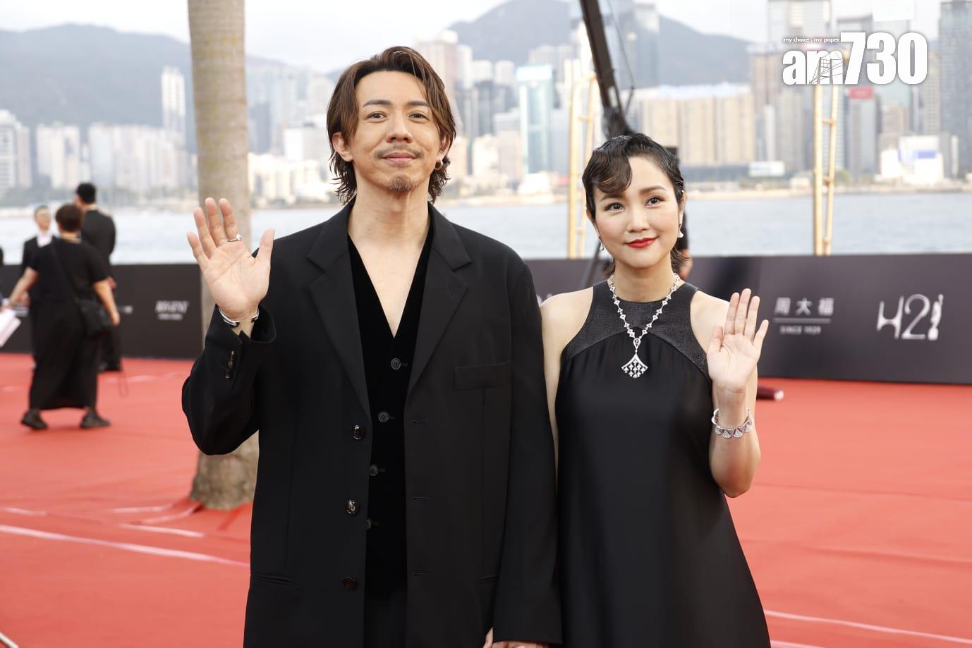 金像獎2024|謝安琪獲老公張繼聰傍實行紅地毯。