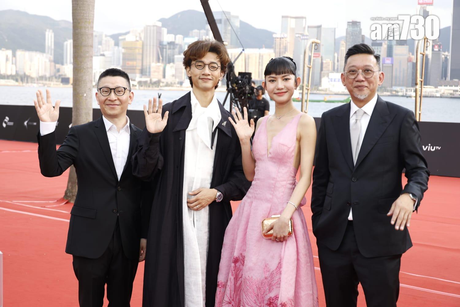 金像獎2024|《第42屆香港電影金像獎》紅地毯盛況。(林俊源攝)