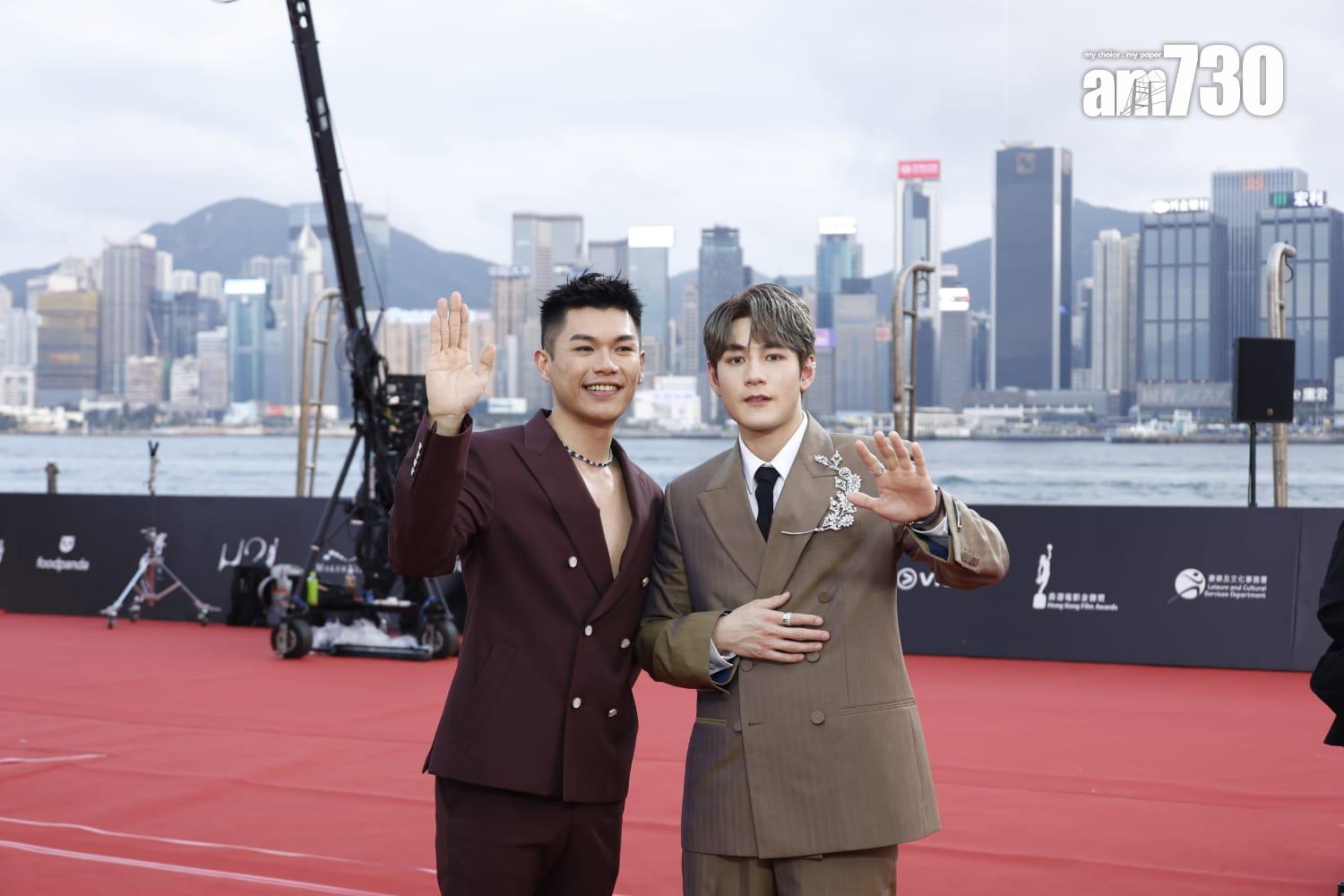 金像獎2024|《第42屆香港電影金像獎》紅地毯盛況。(林俊源攝)