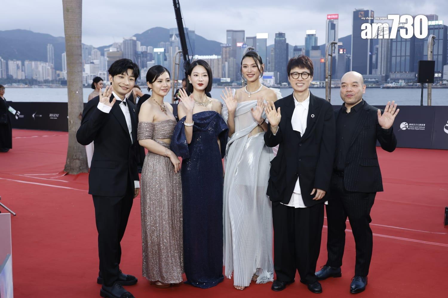 金像獎2024|《毒舌大狀》團隊。(林俊源攝)