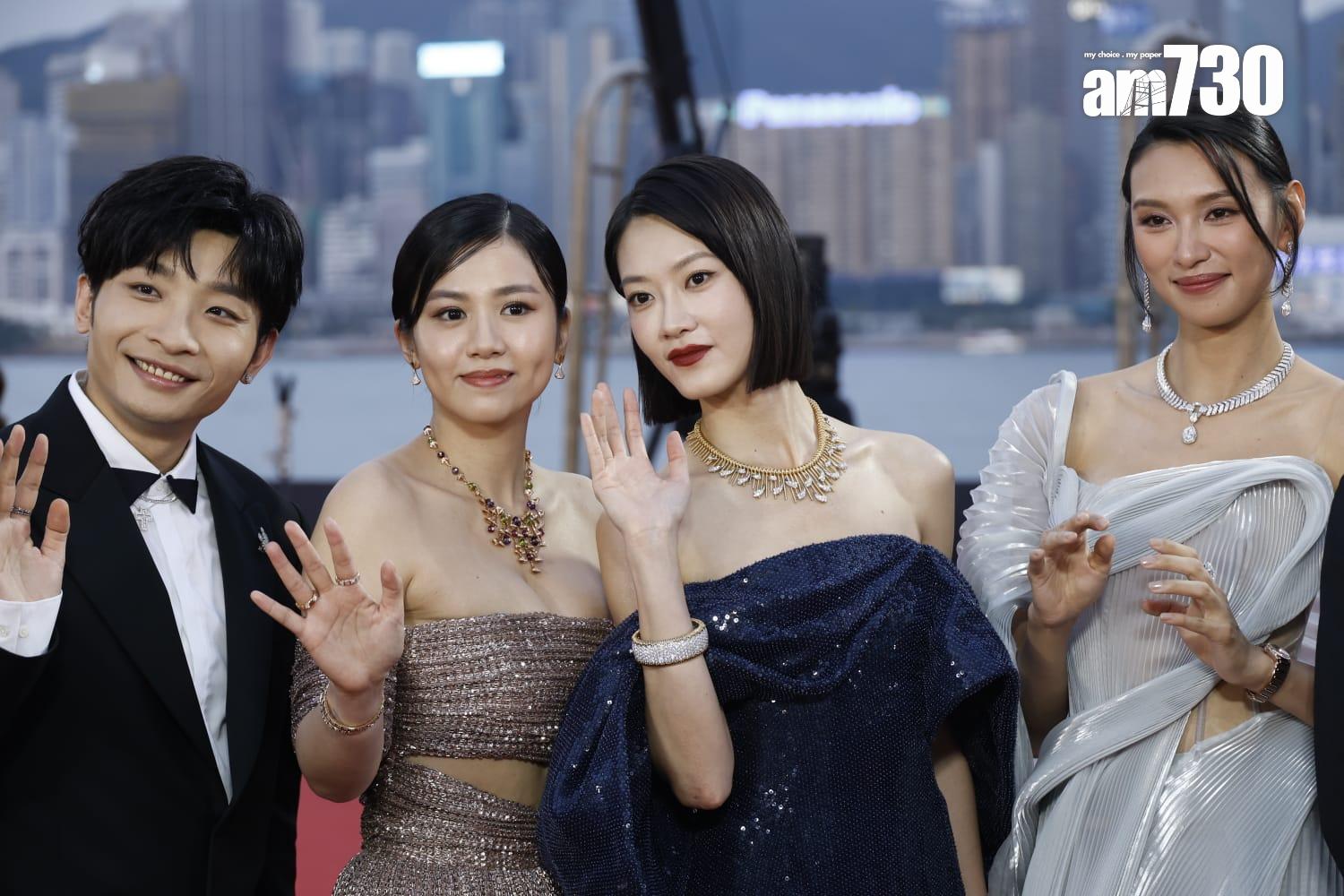 金像獎2024|《毒舌大狀》團隊。(林俊源攝)