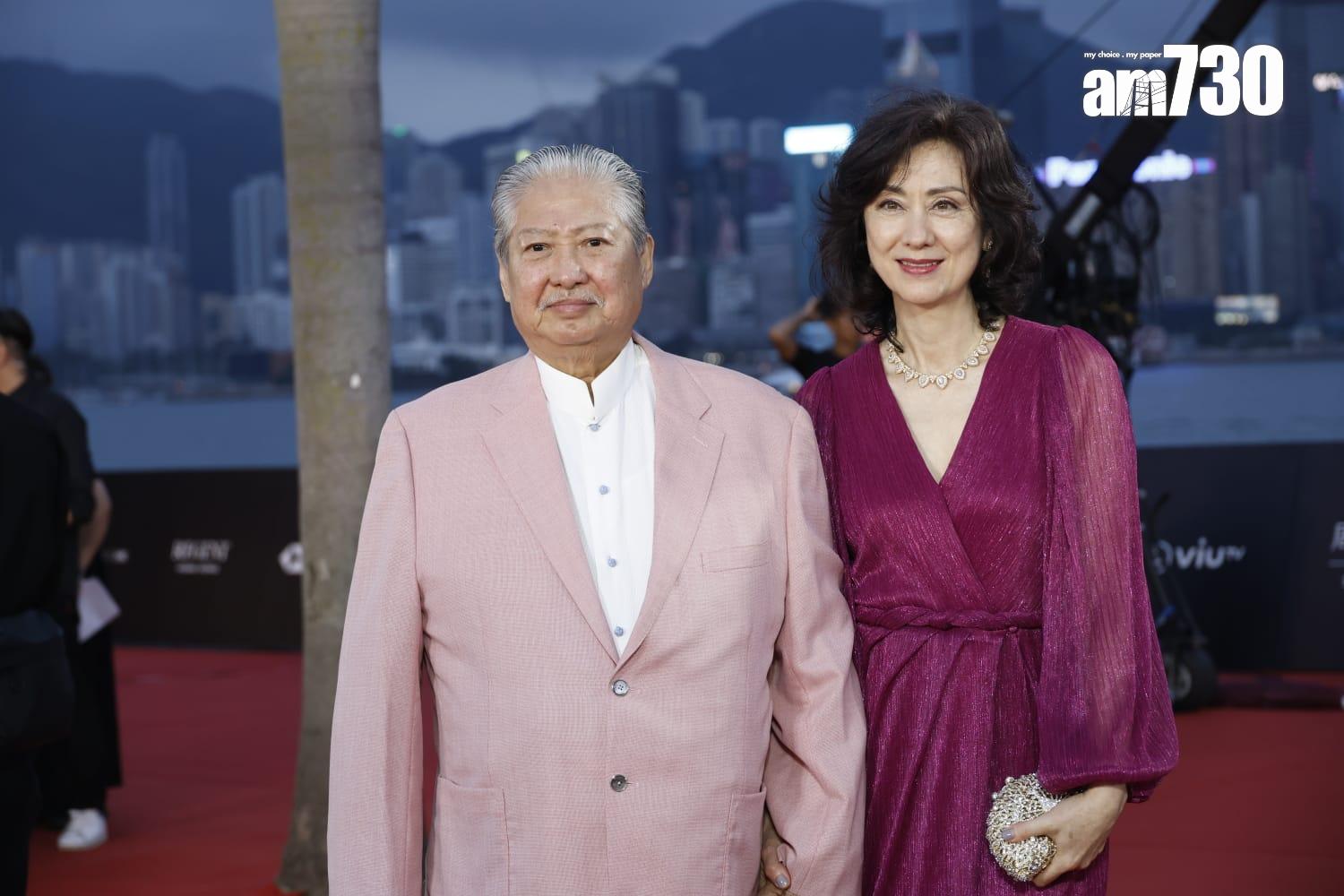 《第42屆香港電影金像獎》紅地毯盛況。(林俊源攝)