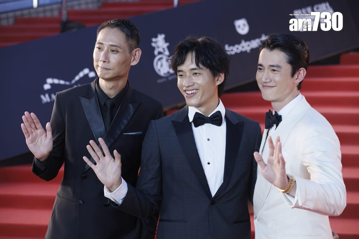 《第42屆香港電影金像獎》紅地毯盛況。(蘇文傑攝)