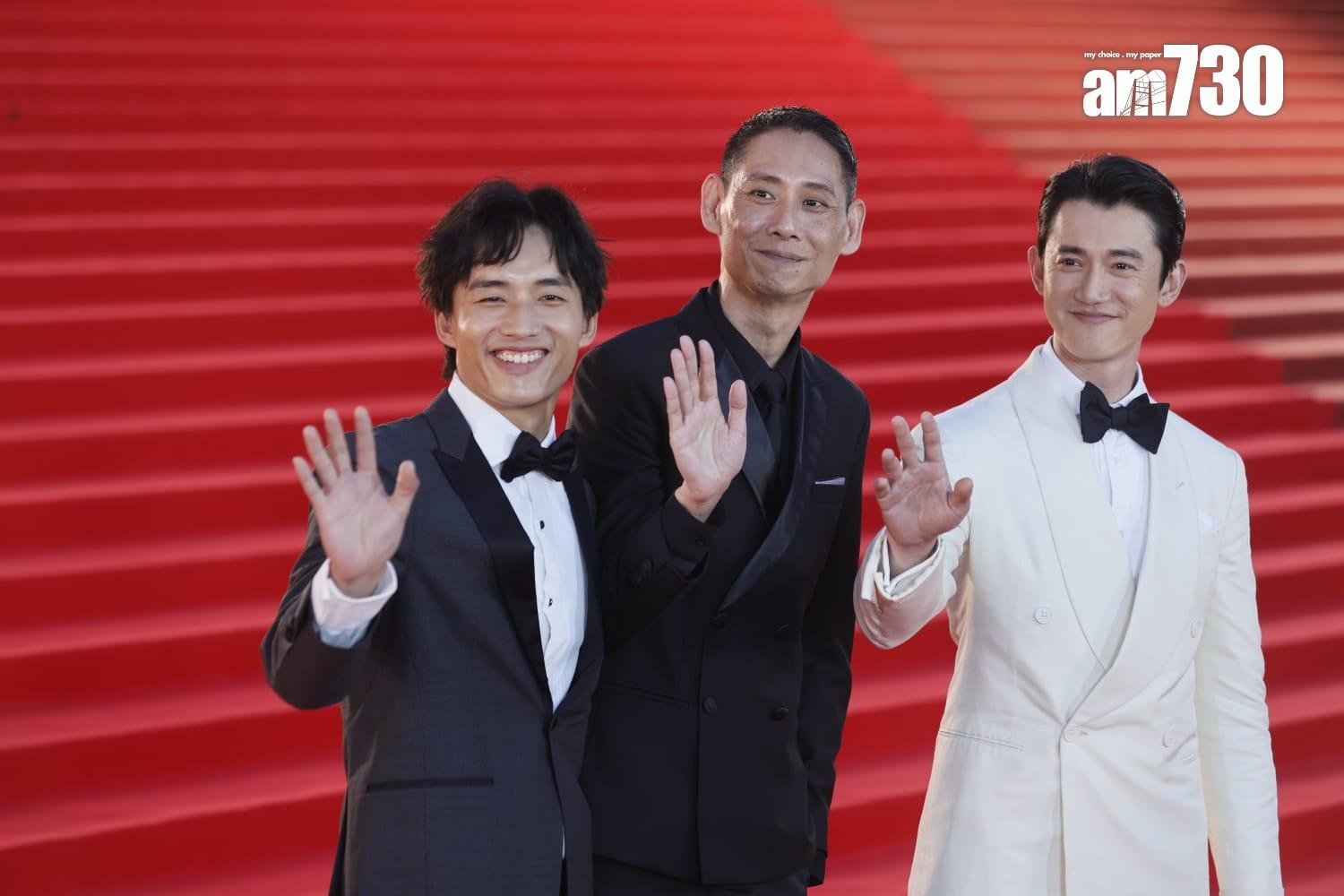 《第42屆香港電影金像獎》紅地毯盛況。(蘇文傑攝)