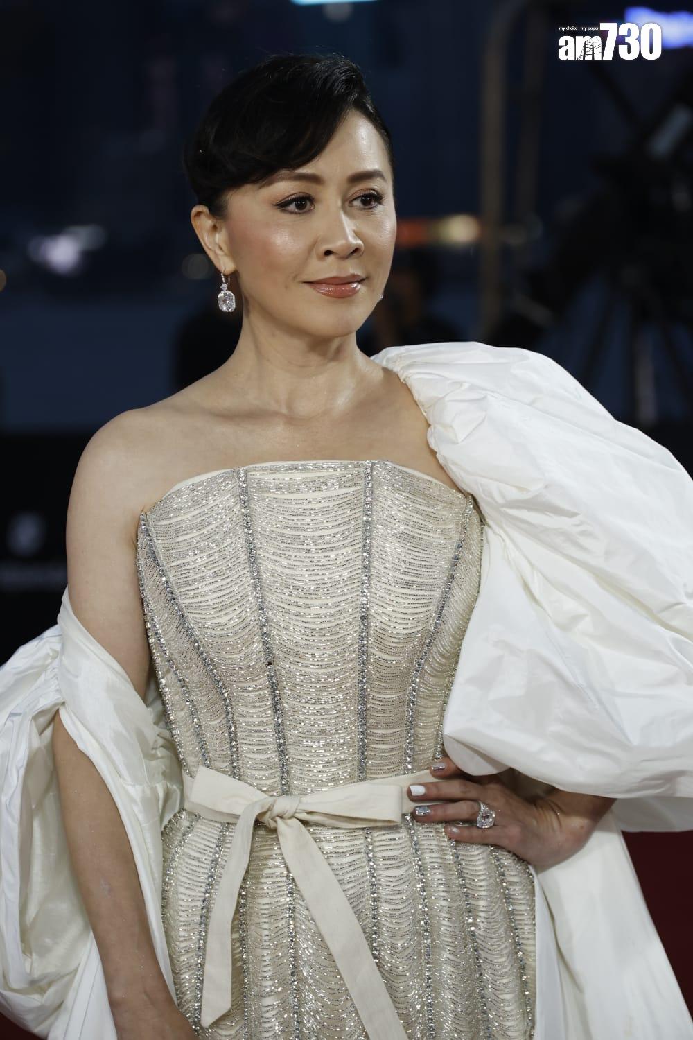 金像獎2024|《第42屆香港電影金像獎》紅地毯盛況,劉嘉玲。(林俊源攝)