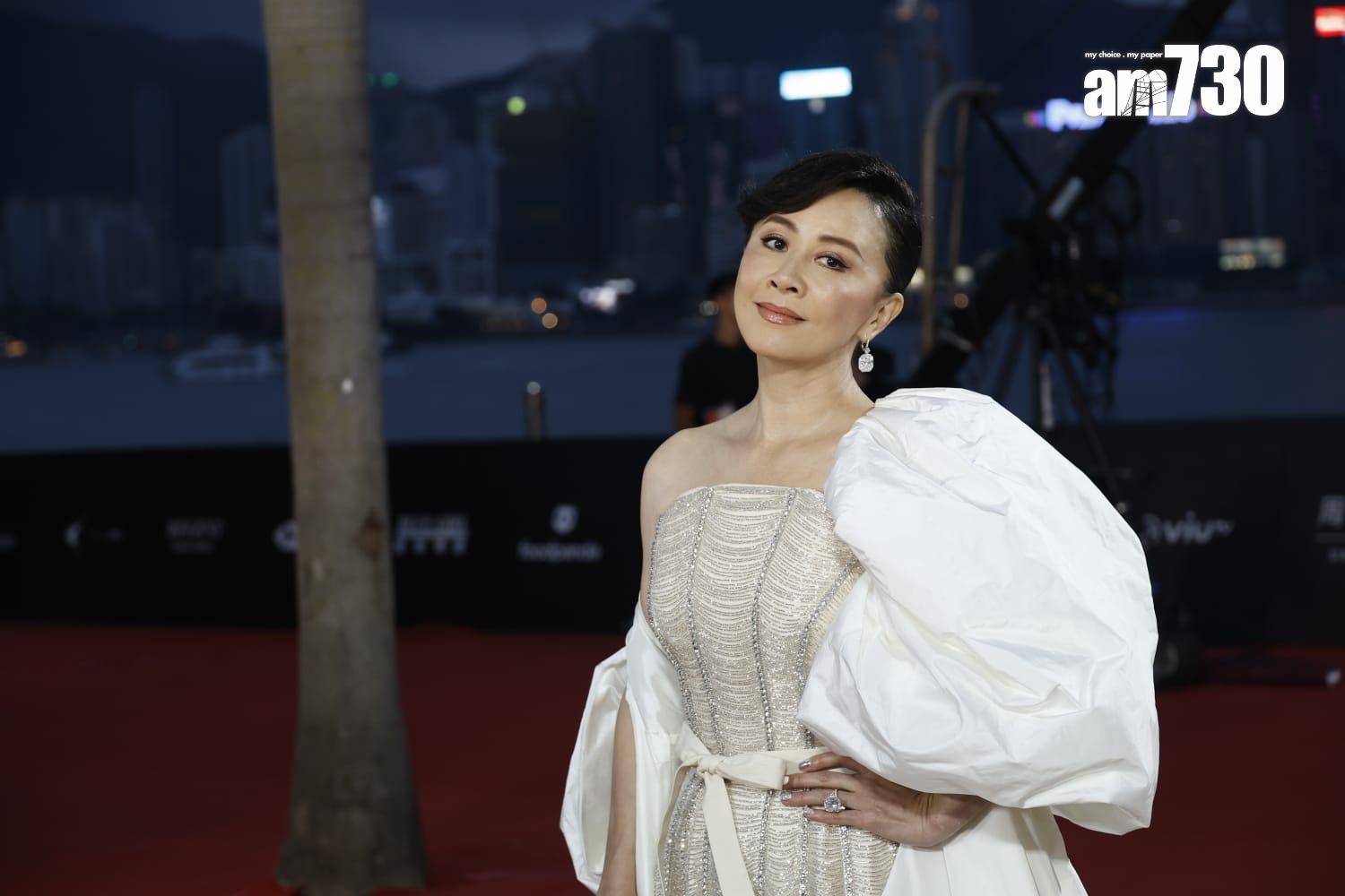 金像獎2024|《第42屆香港電影金像獎》紅地毯盛況,劉嘉玲。(林俊源攝)