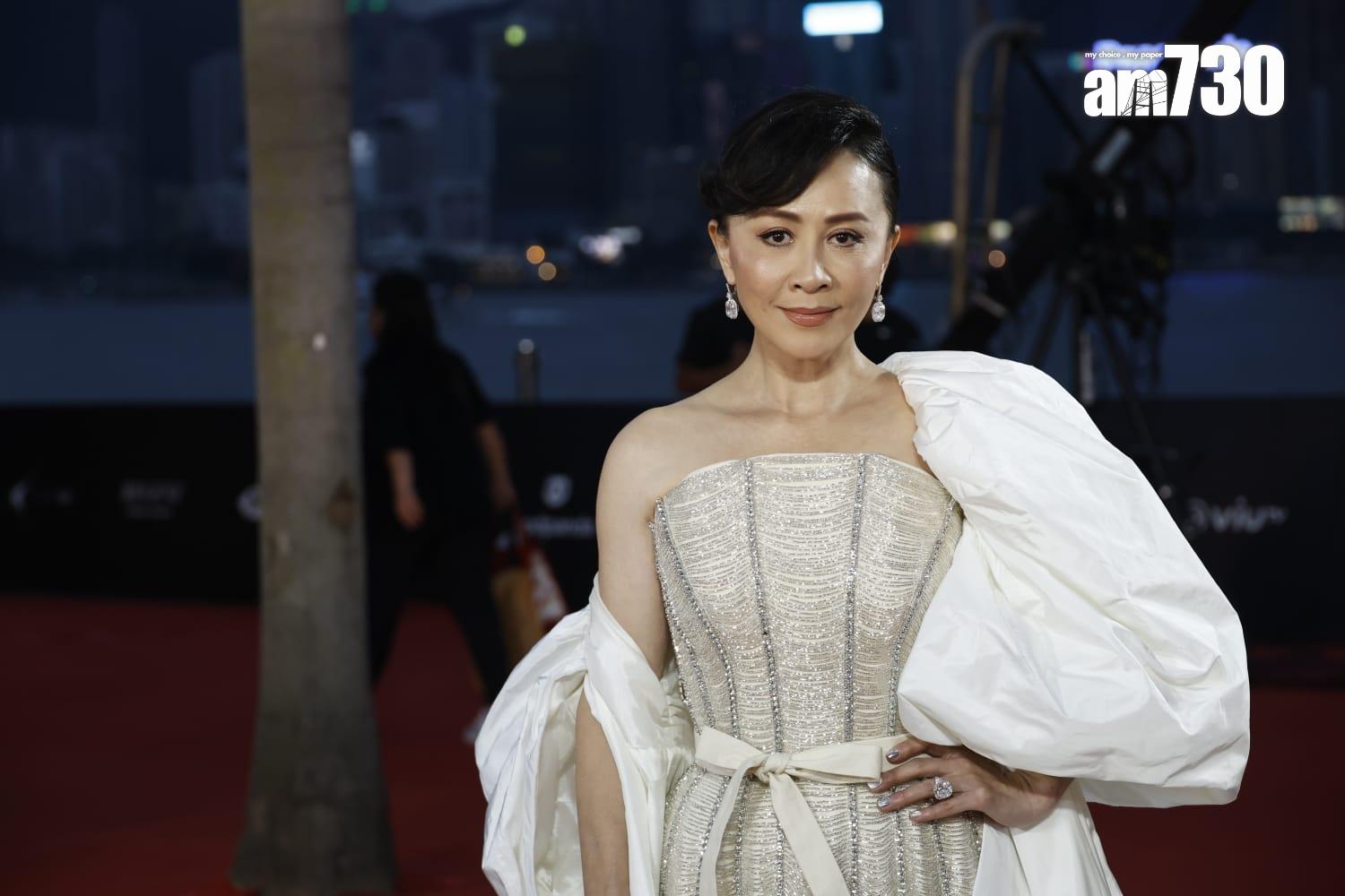 金像獎2024|《第42屆香港電影金像獎》紅地毯盛況,劉嘉玲。(林俊源攝)