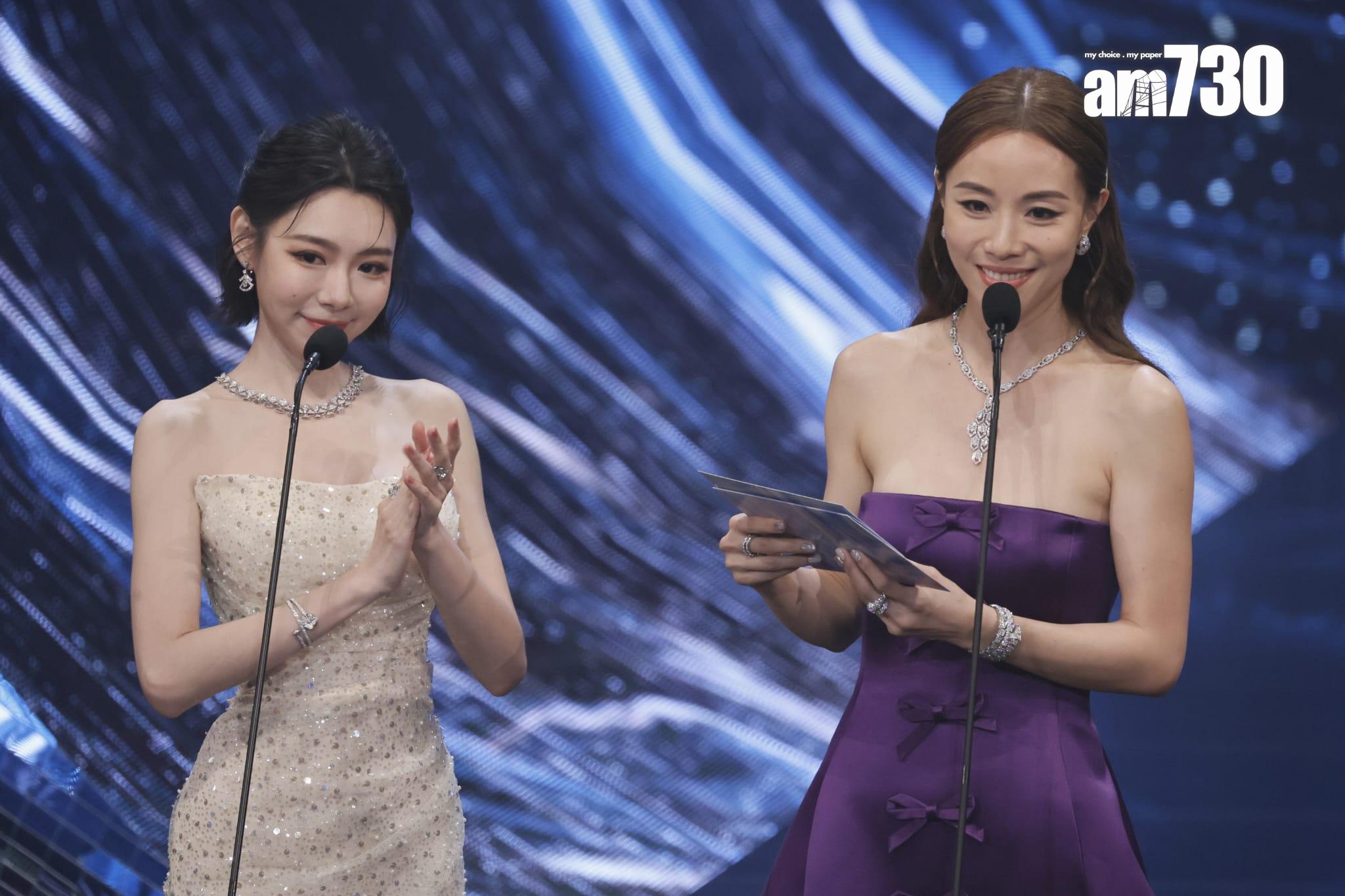 金像獎2024|林明禎與鄧麗欣頒發最佳編劇。