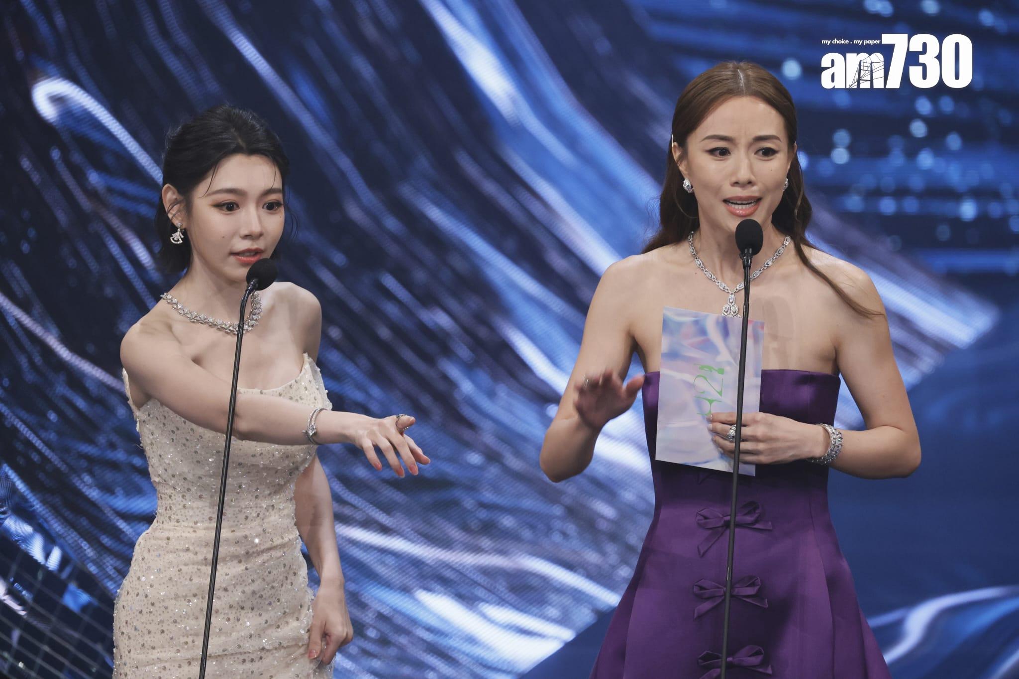 金像獎2024|林明禎與鄧麗欣頒發最佳編劇。