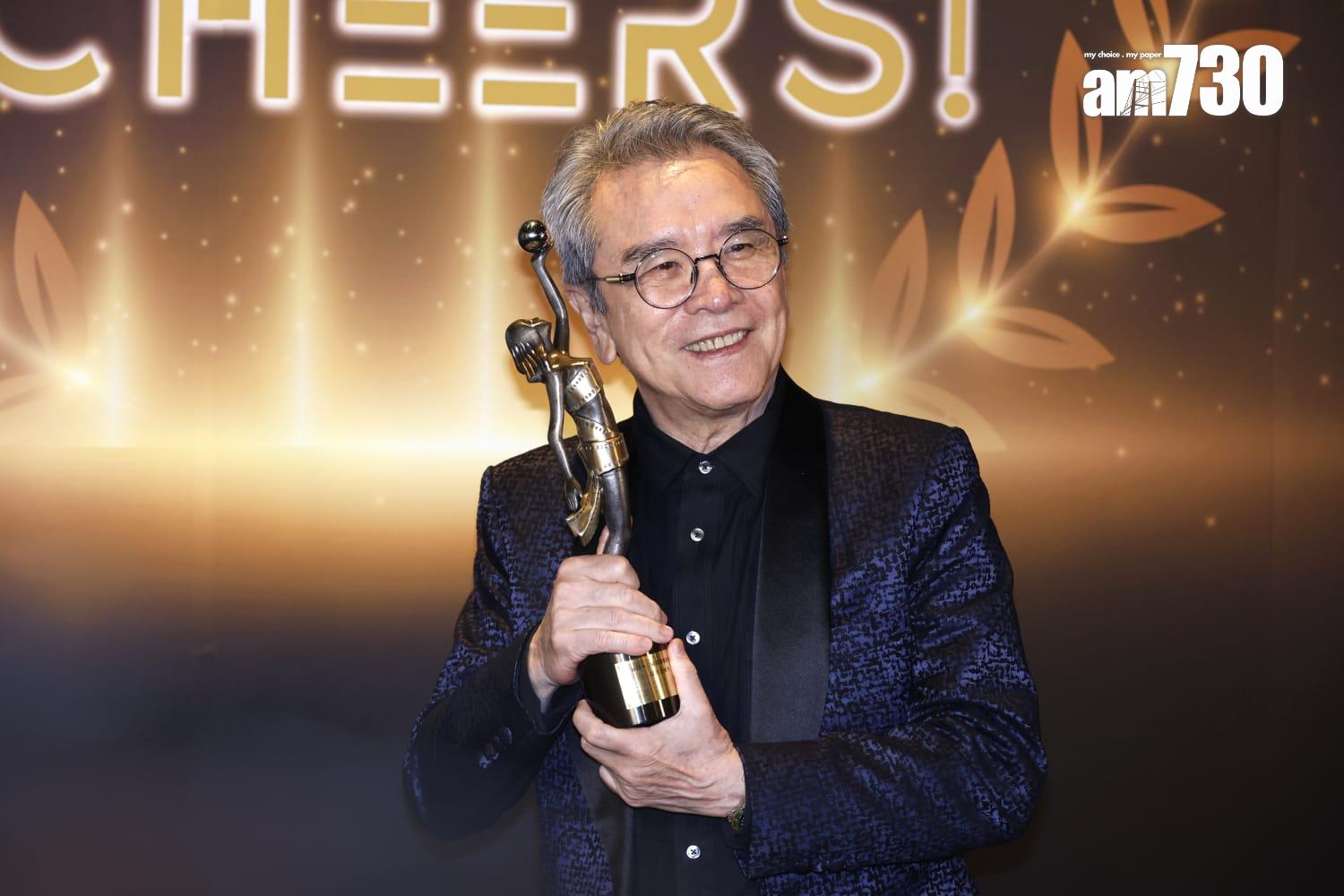 姜大衛表示男配角獎座是送給太太的結婚周年紀念禮物。