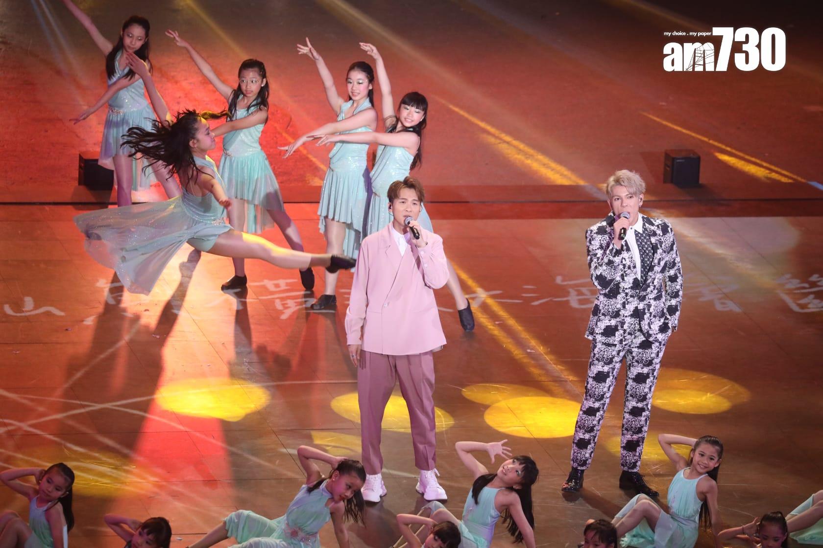 《第九屆全港運動會開幕禮》錄影。(董立華攝)