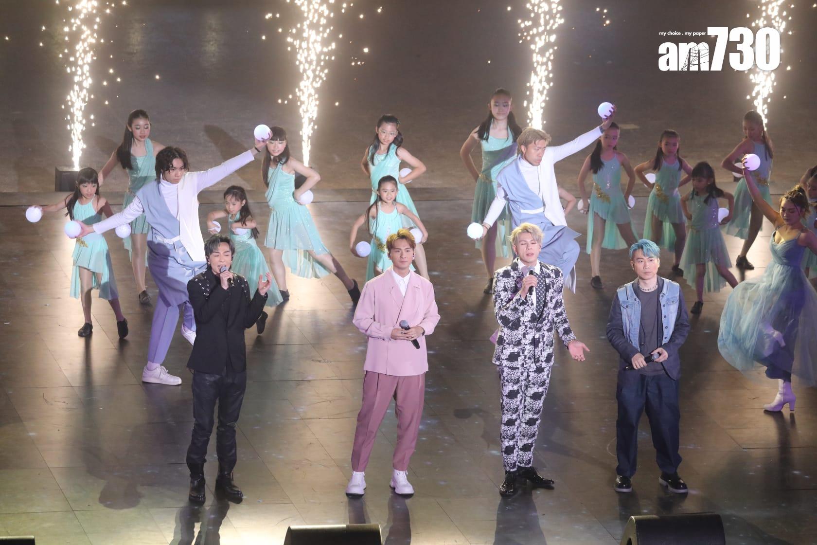 《第九屆全港運動會開幕禮》錄影。(董立華攝)