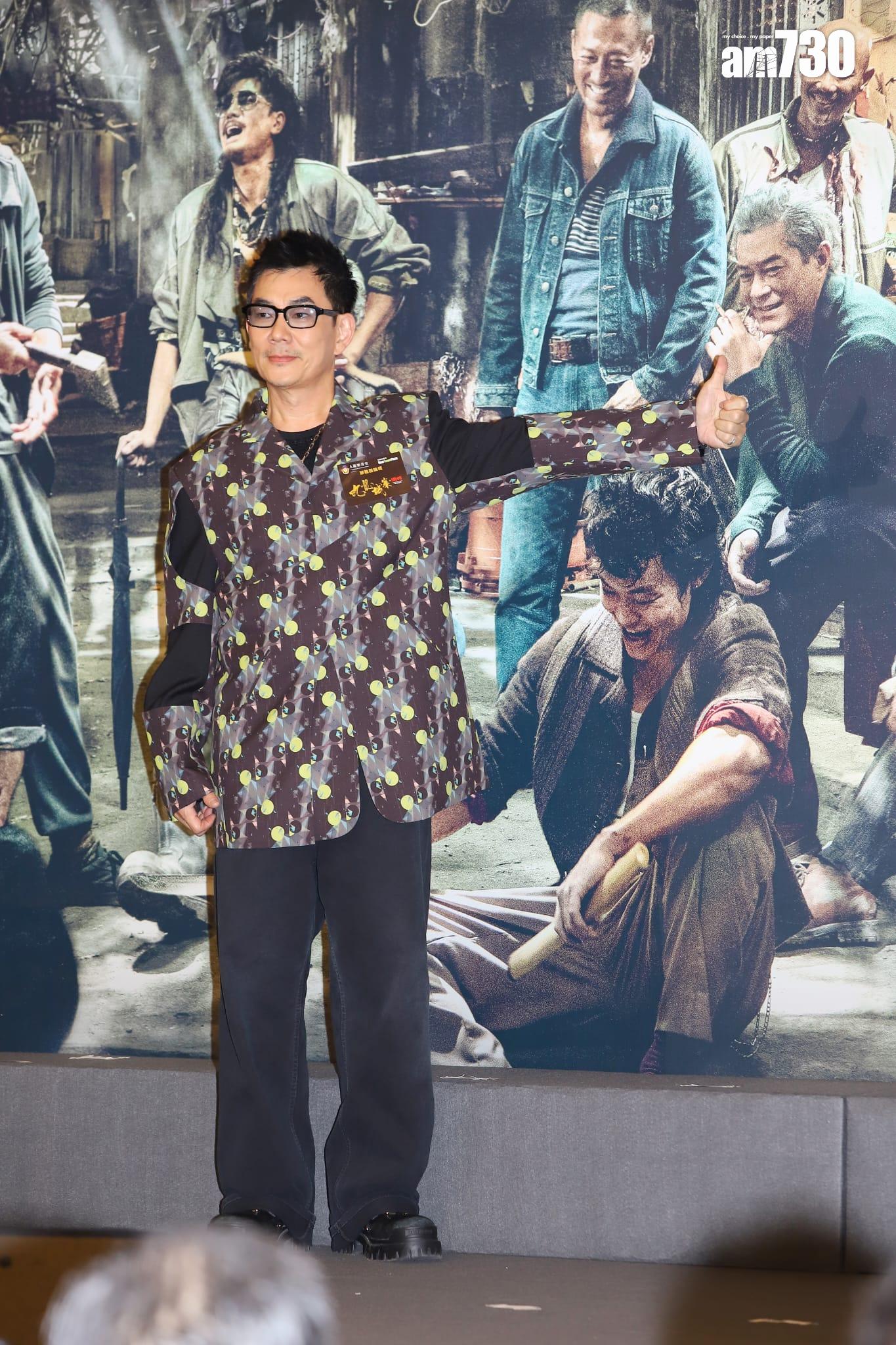 任賢齊為拍《九龍城寨之圍城》剃光頭。(羅錦鴻攝)