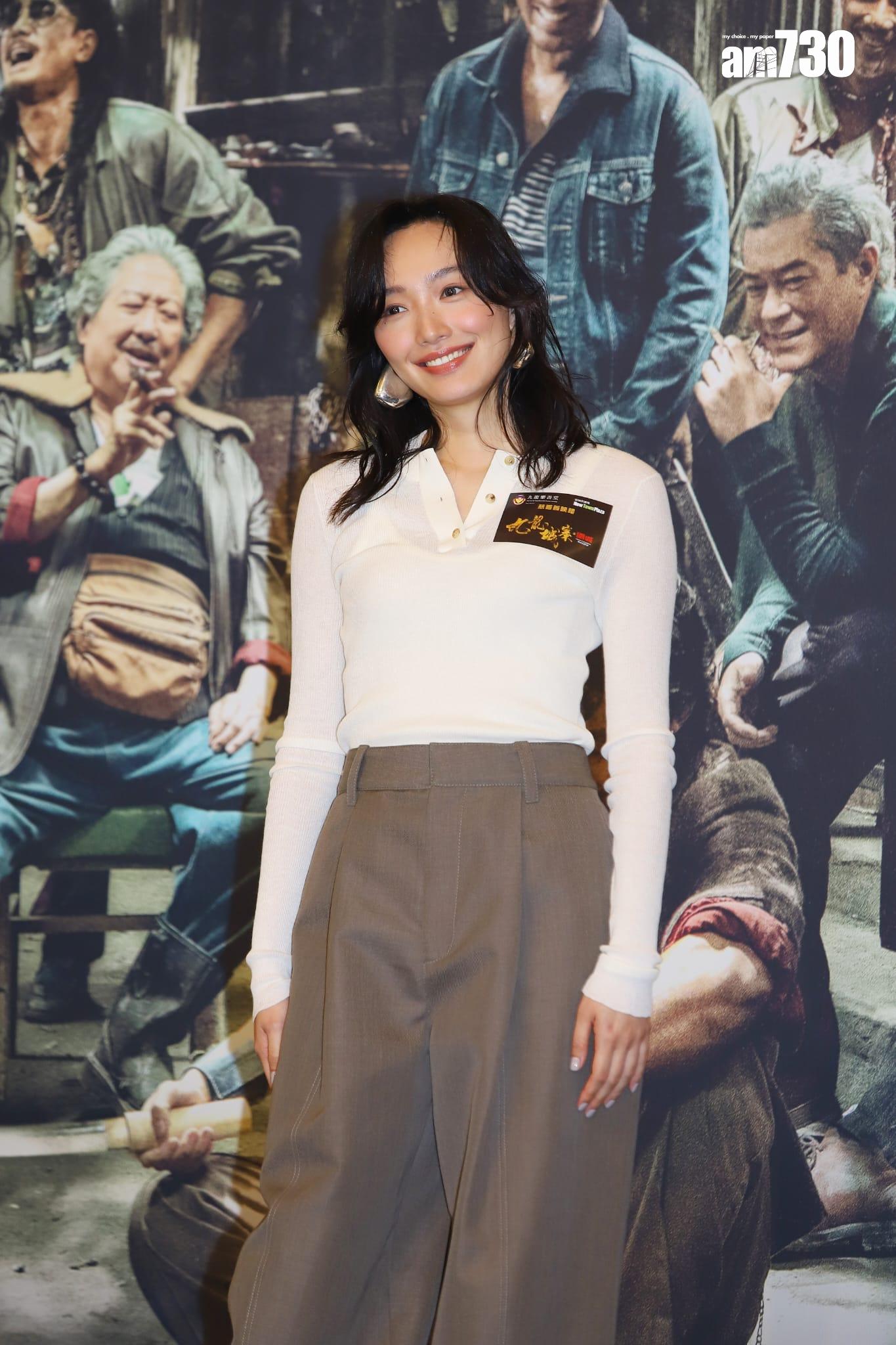 蔡思韵自爆拍《九龍城寨之圍城》時要狠摑古天樂,NG多次,摑到對方要用冰敷臉。(羅錦鴻攝)