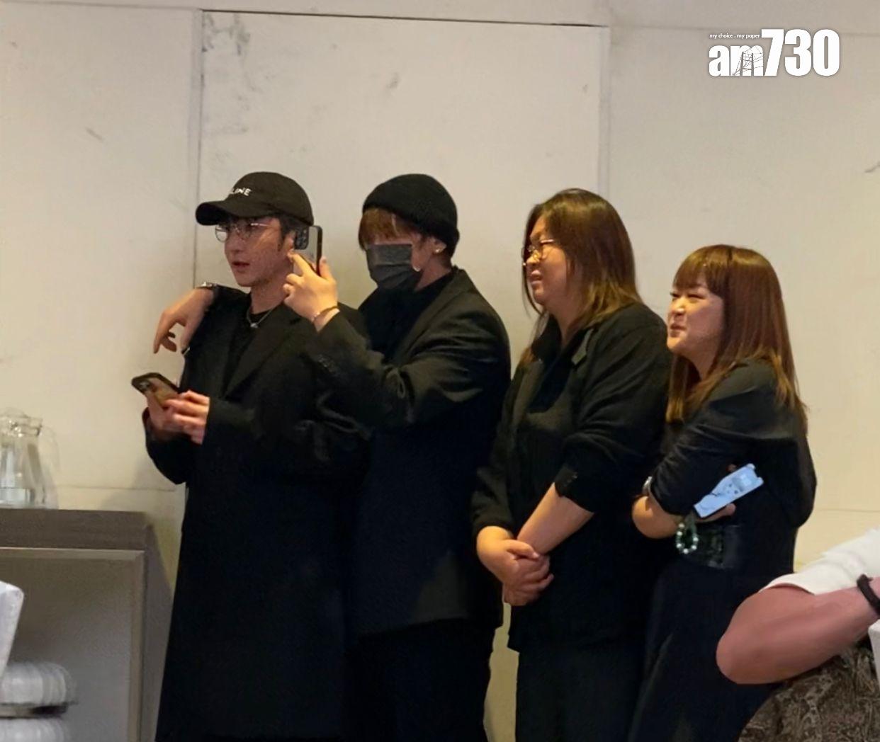 姜濤、Anson Lo表現興奮,拉埋花姐出去拍下盛況。