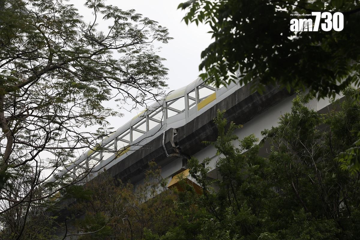 捷運新北環狀線箱梁橋因花蓮地震移位。(中新社)