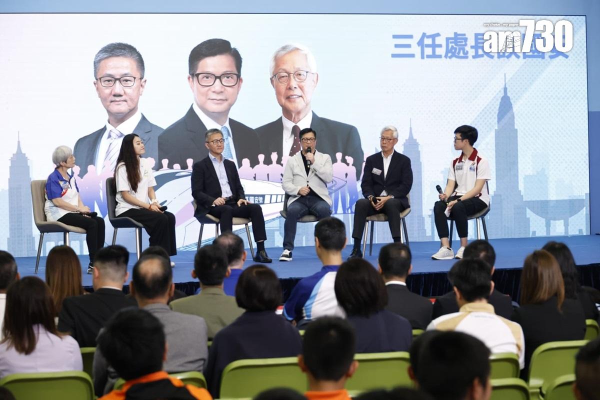 警務處港島總區今日舉行「港島總區國安傳承分享日」。(林俊源攝)