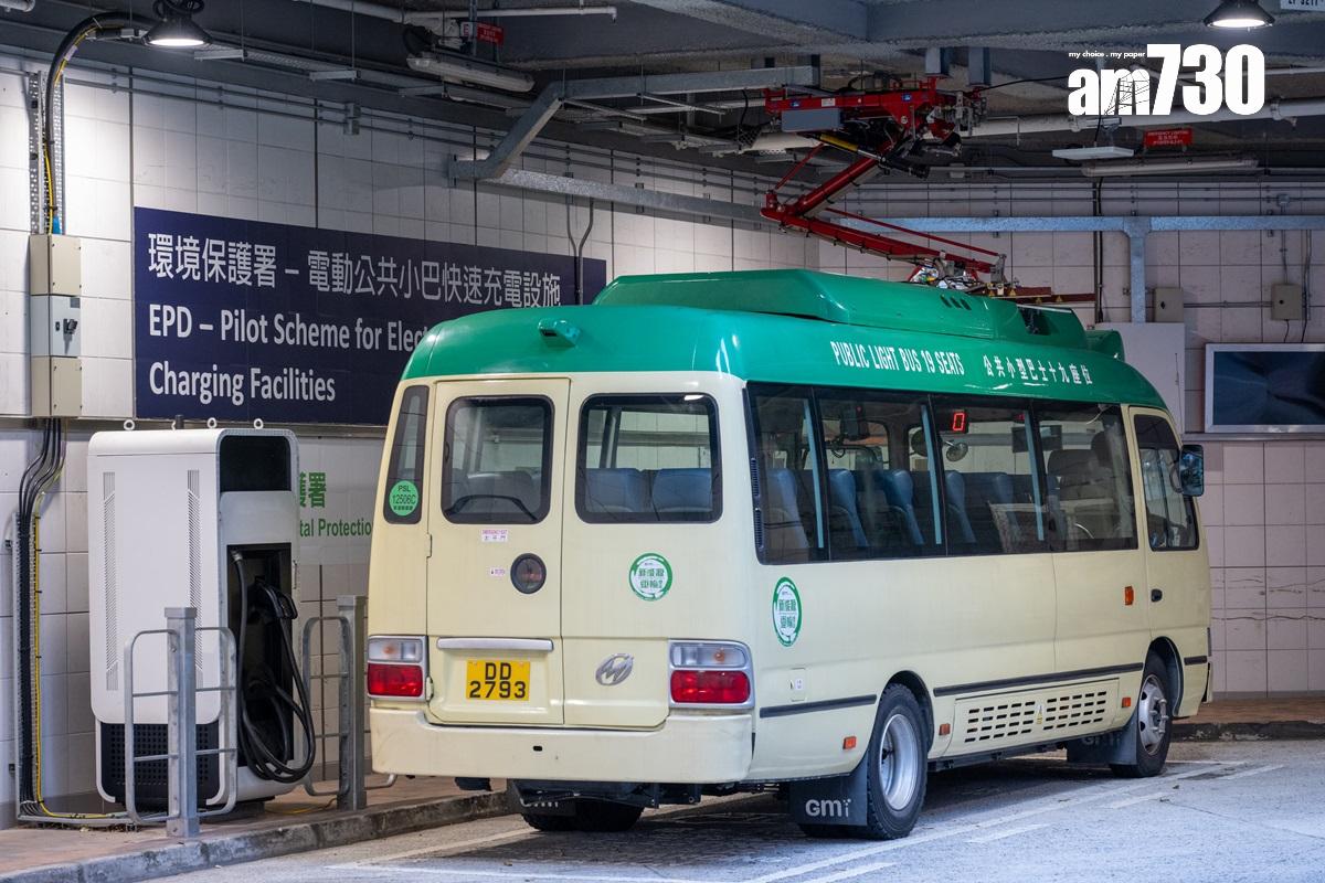 政府就電動公共小巴先導試驗計劃資助兩間營辦商各購買一輛GMI THOR型號小巴,圖為同款車輛。(資料圖片/陳奕釗攝)