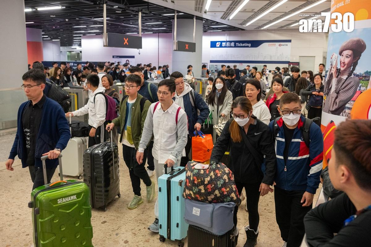 高鐵西九龍管制站去年有1,965萬人次出入境。(資料圖片/陳奕釗攝)