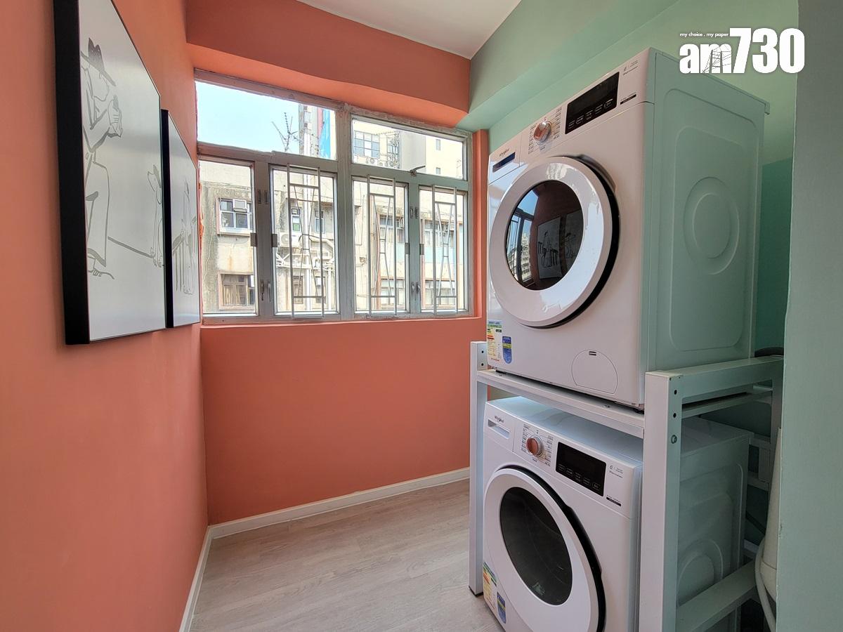 佐敦道有舊樓改裝成私營外勞共居空間,提供66個床位。(鍾式明攝)