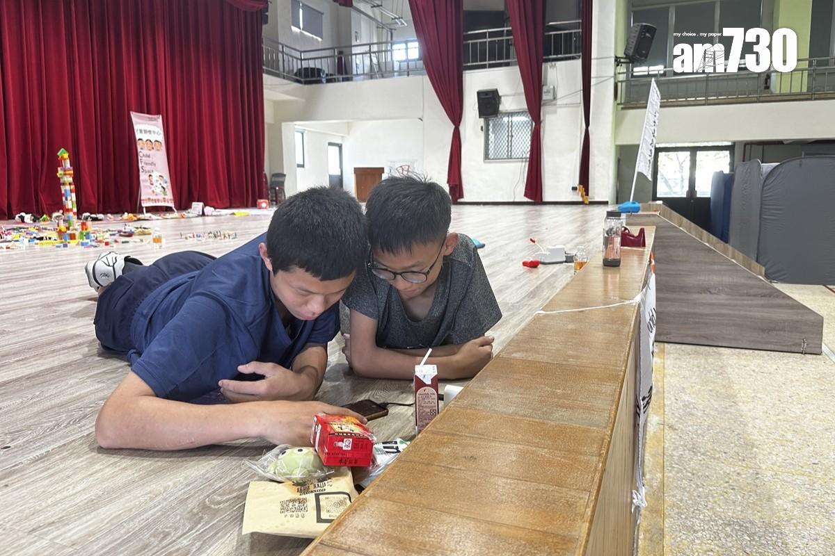 花蓮市中華國民小學已改為安置災民的臨時收容中心。(中新社)