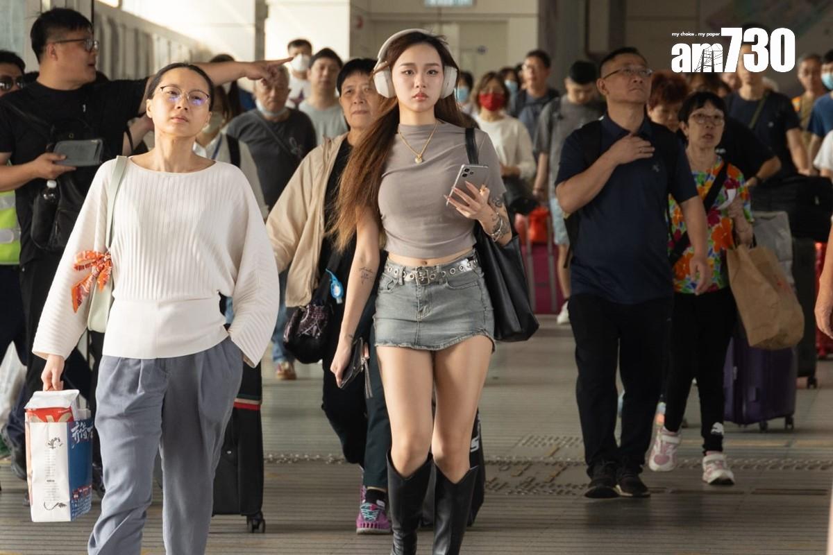 深圳灣管制站於復活節長假期最後一日出現回港人潮。(資料圖片/蘇文傑攝)