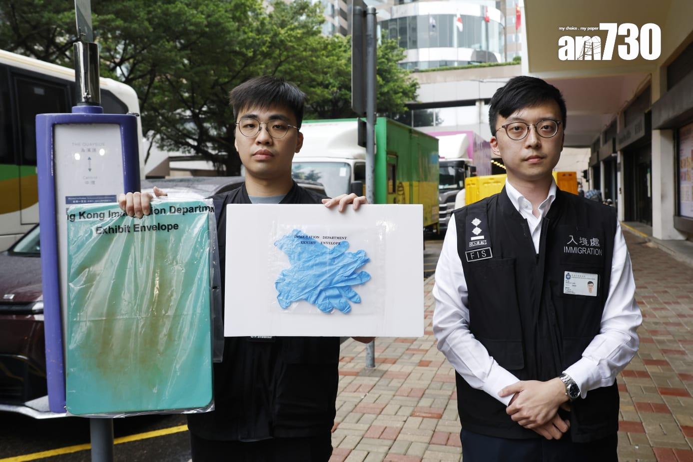 入境處在全港多區打擊非法勞工,拘捕10人,年齡介乎24至58歲,包括7名懷疑非法勞工及3名涉嫌聘用黑工的男僱主。(林俊源攝)