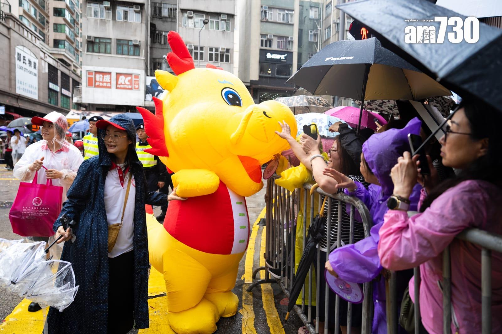 天后寶誕巡遊停辦4年後再度舉行。(林靄怡攝)