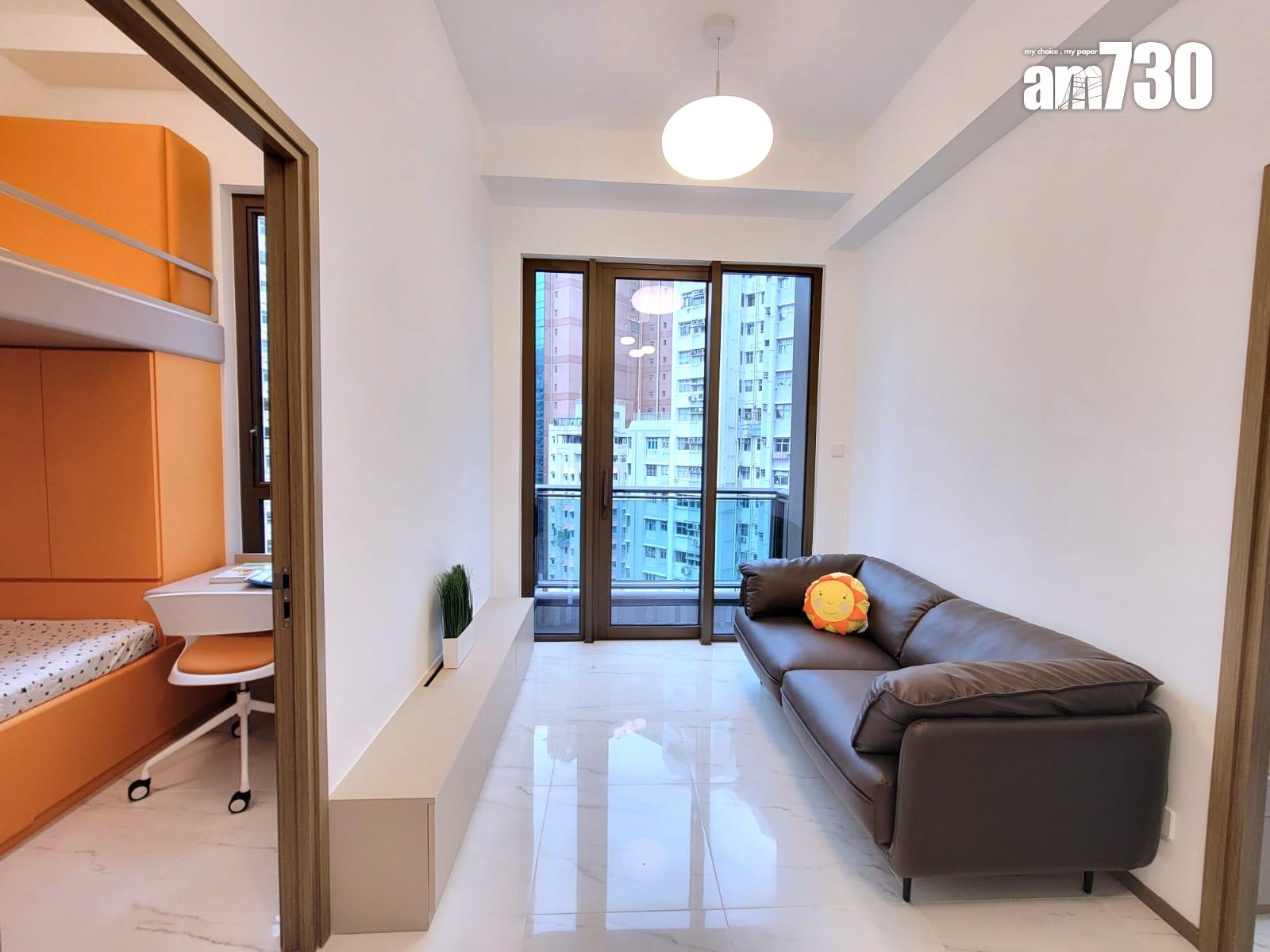 One Wood Road示範單位|460呎連傢俬現樓兩房亮相 樓高3.5米配備等高衣櫃|多圖有片