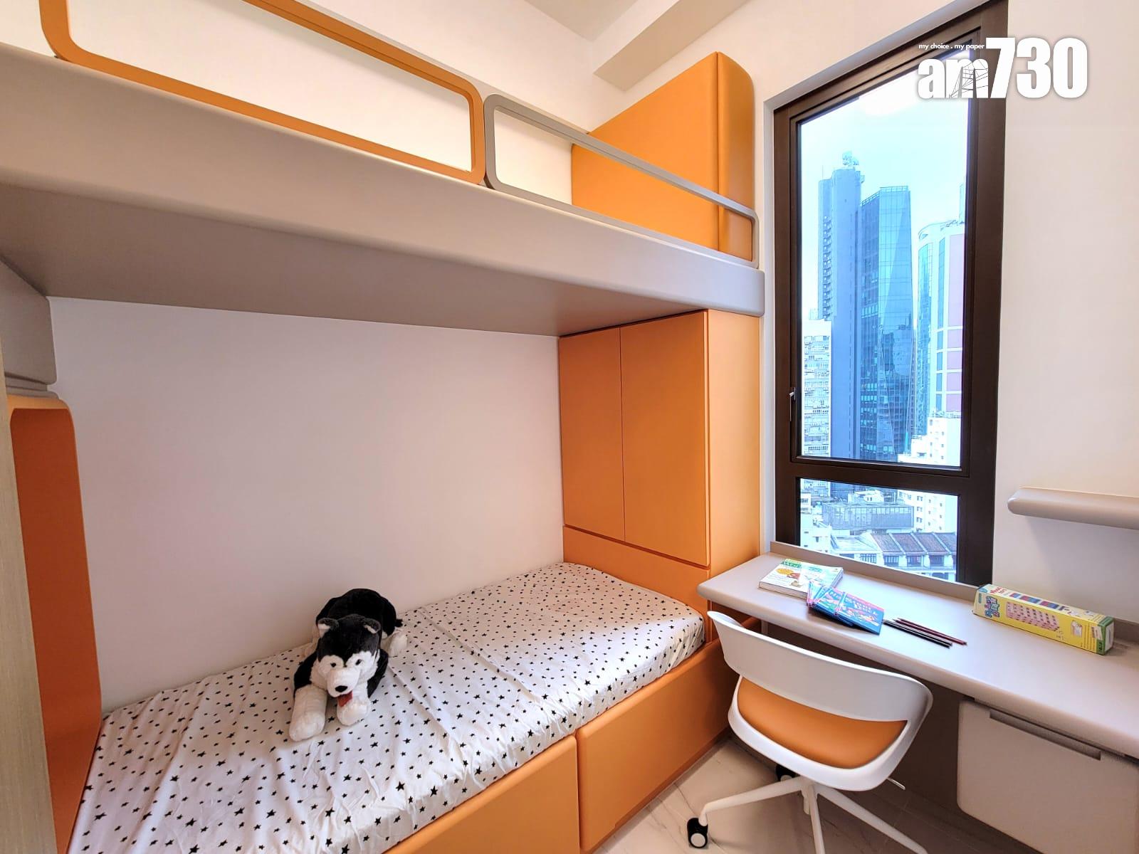 One Wood Road示範單位|460呎連傢俬現樓兩房亮相 樓高3.5米配備等高衣櫃|多圖有片