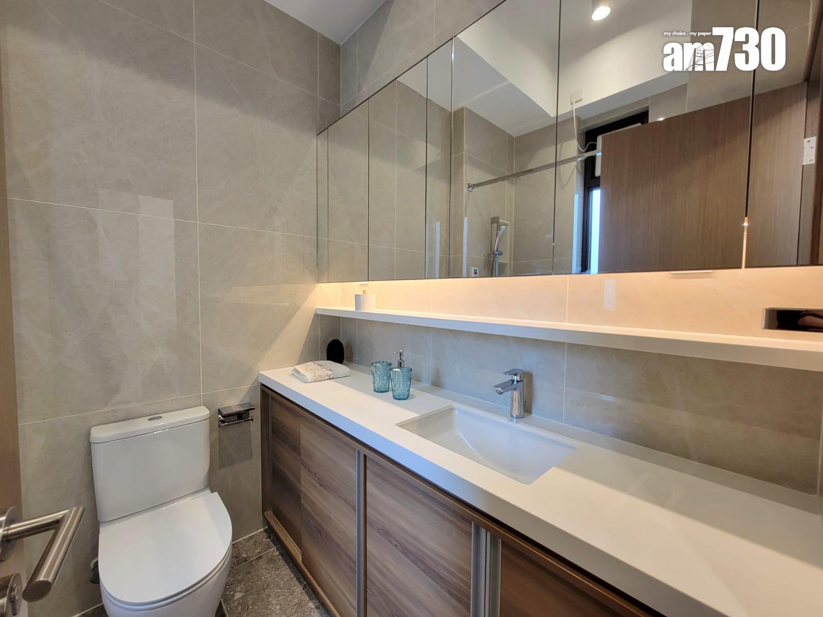 One Wood Road示範單位|460呎連傢俬現樓兩房亮相 樓高3.5米配備等高衣櫃|多圖有片