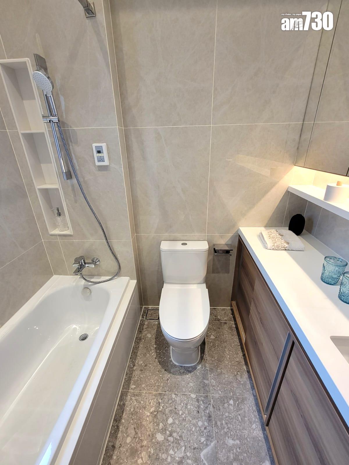 One Wood Road示範單位|460呎連傢俬現樓兩房亮相 樓高3.5米配備等高衣櫃|多圖有片