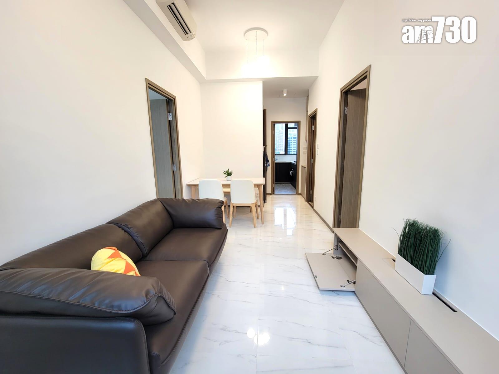 One Wood Road示範單位|460呎連傢俬現樓兩房亮相 樓高3.5米配備等高衣櫃|多圖有片