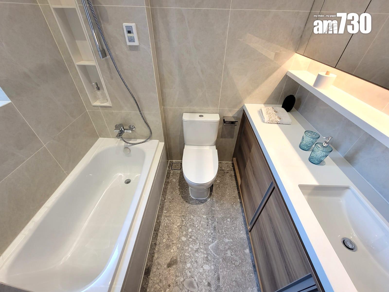 One Wood Road示範單位|460呎連傢俬現樓兩房亮相 樓高3.5米配備等高衣櫃|多圖有片