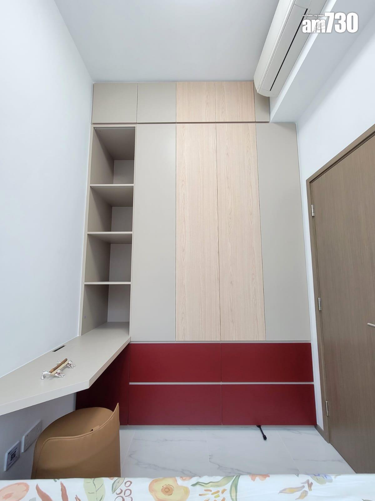 One Wood Road示範單位|460呎連傢俬現樓兩房亮相 樓高3.5米配備等高衣櫃|多圖有片