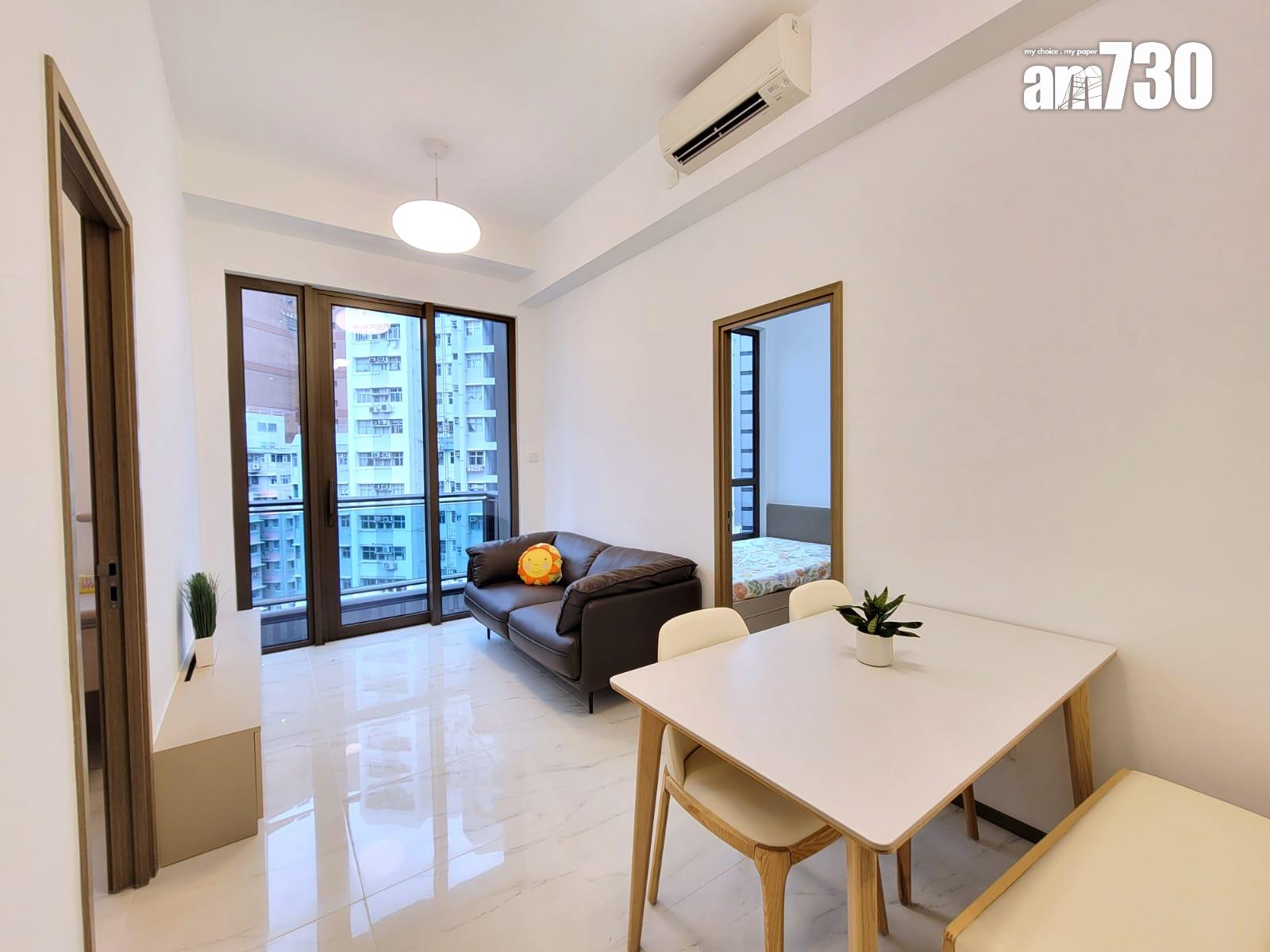 One Wood Road示範單位|460呎連傢俬現樓兩房亮相 樓高3.5米配備等高衣櫃|多圖有片