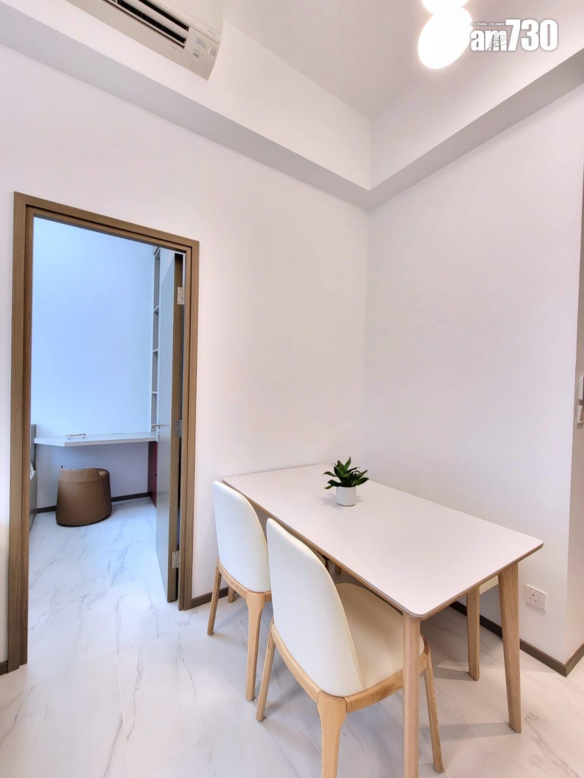 One Wood Road示範單位|460呎連傢俬現樓兩房亮相 樓高3.5米配備等高衣櫃|多圖有片