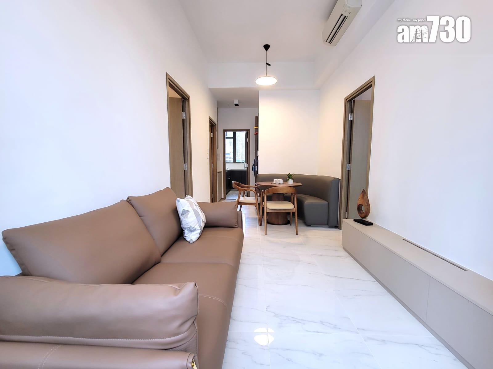 One Wood Road示範單位|460呎連傢俬現樓兩房亮相 樓高3.5米配備等高衣櫃|多圖有片