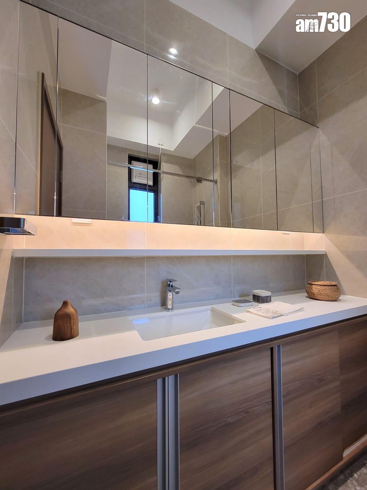 One Wood Road示範單位|460呎連傢俬現樓兩房亮相 樓高3.5米配備等高衣櫃|多圖有片