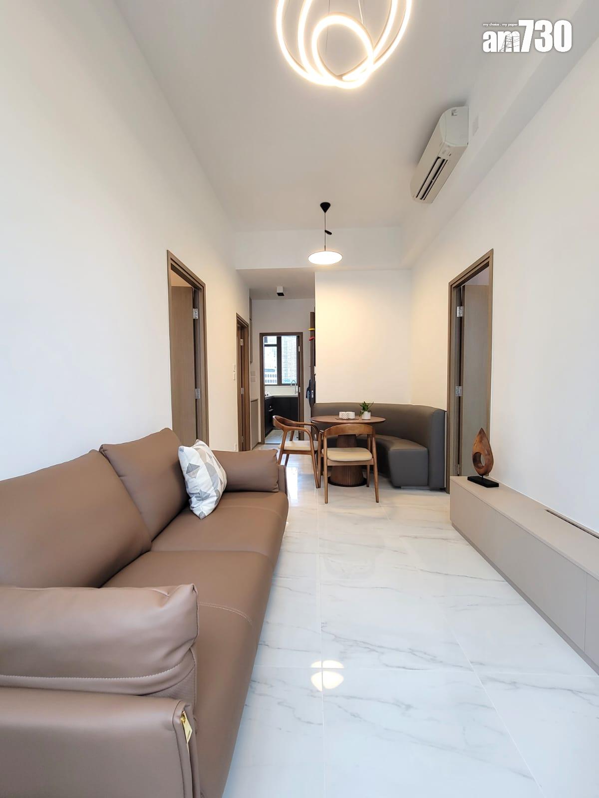 One Wood Road示範單位|460呎連傢俬現樓兩房亮相 樓高3.5米配備等高衣櫃|多圖有片