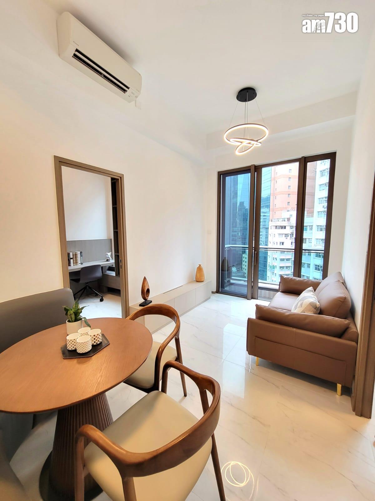 One Wood Road示範單位|460呎連傢俬現樓兩房亮相 樓高3.5米配備等高衣櫃|多圖有片