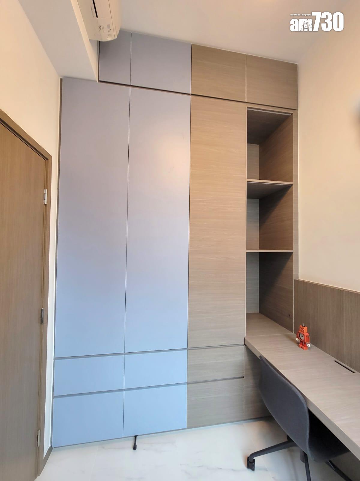 One Wood Road示範單位|460呎連傢俬現樓兩房亮相 樓高3.5米配備等高衣櫃|多圖有片